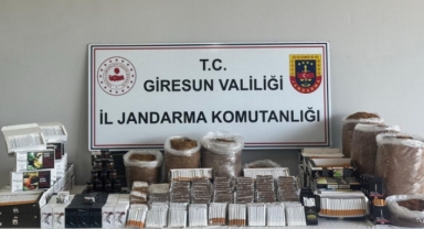 Giresun'da Kaçakçılığa Darbe: 17 Bin Dolu Makaron ve 25 Kilo Tütün Ele Geçirildi