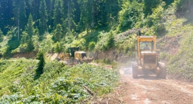 Giresun İl Özel İdaresi’nden Yoğun Mesai: Yayla Yoluna Güvenli Dokunuş
