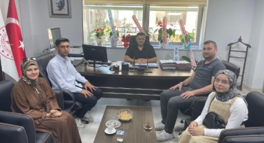 Giresun İleri Gazetesi Genel Yayın Sorumlusu Ubeydullah Göktekin'nden Başhekim Aksu'ya Ziyaret