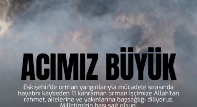 Giresun Valisi Serdengeçti'den Eskişehir’de Şehit Olan Orman İşçileri İçin Taziye Mesajı