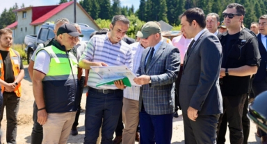 Giresun Valisi Serdengeçti, Paşa Konağı–Meşepınarı Yol Çalışmalarını Yerinde İnceledi