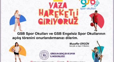 GSB Spor Okulları ve Engelsiz Spor Okulları Giresun’da Açılıyor