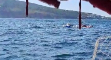 Heybeliada açıklarında motoryatın çarptığı tekne battı: 7 kişi kurtarıldı