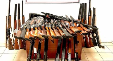 Jandarmadan silah operasyonu: 37 tüfek ele geçirildi
