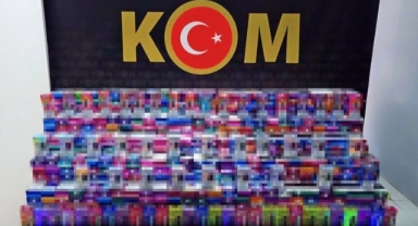 Kaçak elektronik sigara operasyonunda 1.8 milyon liralık ürün ele geçirildi