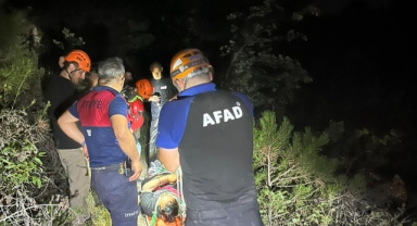 Kayalıktan düşen kişi yaralandı