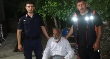 Kaybolan Alzheimer hastası yaşlı adam, ekipler tarafından bulundu