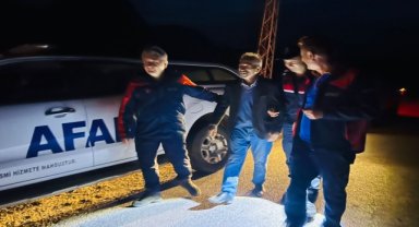 Kayıp yaşlı adam, AFAD ve jandarma ekiplerince bulundu