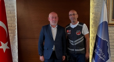 Kızılelma Motosiklet Derneği Üyeleri Şebinkarahisar'da