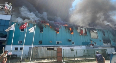 Medikal fabrikasında yangın!