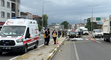 Minibüsün çarptığı bisikletli hayatını kaybetti