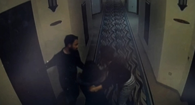 Otelin yöneticileri yangın anında böyle kaçmışlar: O anlar kamerada