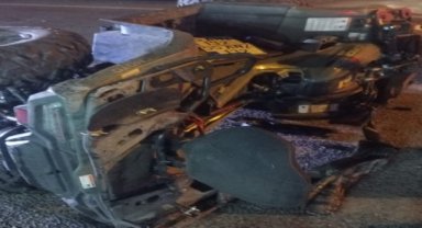 Otomobille ATV aracı çarpıştı, 6 kişi yaralandı