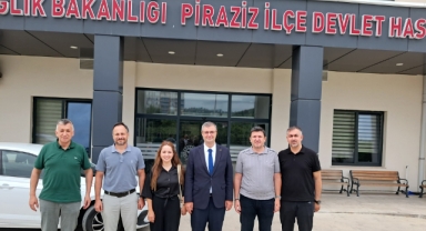 Piraziz Devlet Hastanesi’nin Yeni Yönetimine Hayırlı Olsun Ziyareti