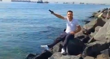 Sahilde havaya ateş eden şahıs tutuklanarak cezaevine gönderildi