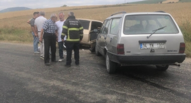 Samsun'da iki otomobilin çarpıştığı kazada 5 kişi yaralandı