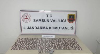 Samsun'da uyuşturucu operasyonunda 1220 sentetik ecza hapı ele geçirildi