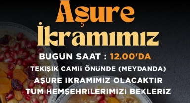 Şebinkarahisar Belediyesi’nden Aşure İkramı Daveti