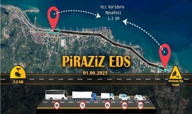 Sürücüler Dikkat! Giresun’da Hız Koridoru Uygulaması Başlıyor