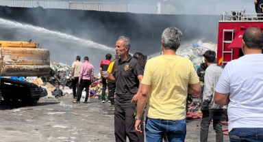 Teneke sürtünmesi fabrikada yangına neden oldu