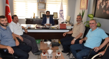 Tirebolu Müftülük Heyetinden Espiye Müftüsü Gülbe'ye Ziyaret