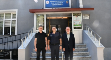 Şebinkarahisar Belediye Başkanı Şentürk’ten Yeni İlçe Jandarma Komutanı Gül'e Hayırlı Olsun Ziyareti
