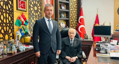 Çavuşlu Belediye Başkanı Hamzaoğlu, MHP Lideri Bahçeli’yi Makamında Ziyaret Etti