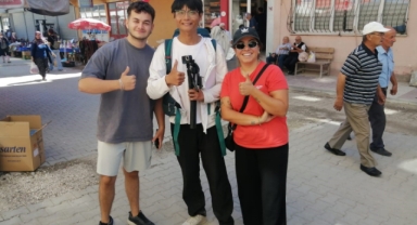 Çinli turist Joe, yürüyerek Türkiye’yi geziyor