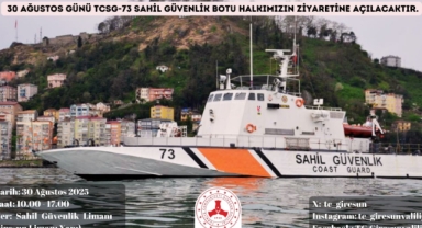 Giresun'da 30 Ağustos Zafer Bayramı Coşkusu: Sahil Güvenlik Botu Ziyarete Açıldı