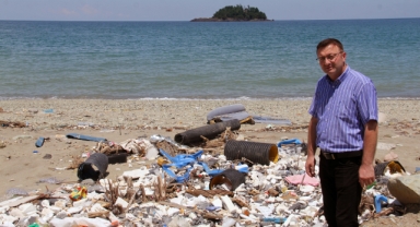 Giresun'da Karadeniz'in kıyısındaki çöplük, ekosistemi tehdit ediyor