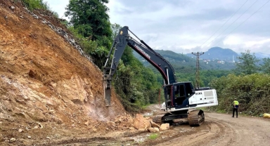 Giresun’da O Yolda Ulaşımı Kolaylaştırmak İçin İyileştirme Çalışmaları Sürüyor