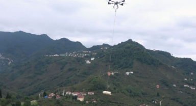 Giresun’da Zorlu Araziye Yük Taşıyan Dron Çözümü