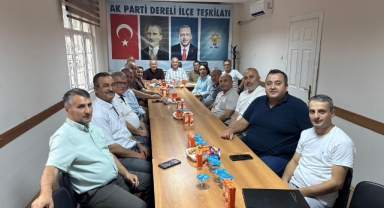 Giresun Milletvekili Temür, AK Parti Dereli İlçe Teşkilatıyla Bir Araya Geldi: Projeler Değerlendirildi