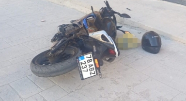 Kaskı sayesinde ölümden döndü