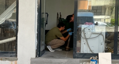 Konya'da bir apartmanda top mermisi bulundu