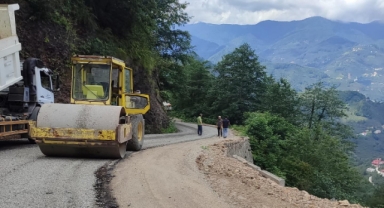Köy Yollarında Asfalt Mesaisi: Giresun’da Çalışmalar Tam Gaz