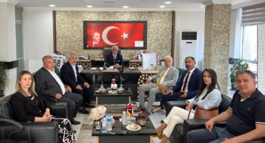 Milletvekili Nazım Elmas’tan Kangal Belediye Başkanı Mehmet Öztürk’e Ziyaret