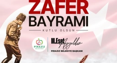 Piraziz Belediye Başkanı Ayyıldız’dan 30 Ağustos Zafer Bayramı Mesajı