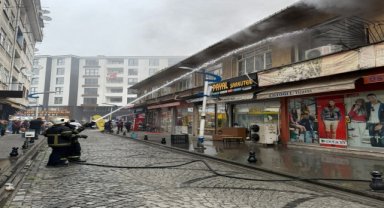 Rize'de depoda yangın paniği