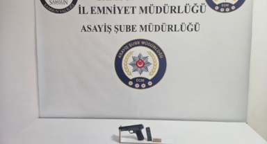 Samsun'da silahla bir kişiyi yaralayan şüpheli yakalandı