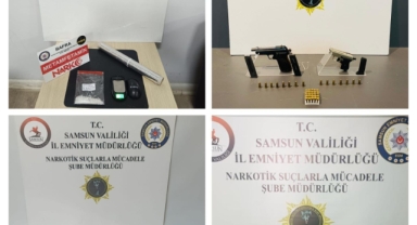Samsun'da uyuşturucu ve ruhsatsız silah operasyonunda 7 kişi yakalandı