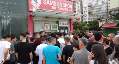 Samsunspor taraftarlarından Panathinaikos maçı biletlerine yoğun ilgi