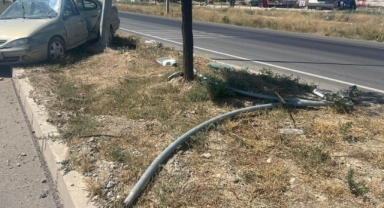 Tır ve otomobil çarpıştı, 1 kişi yaralandı