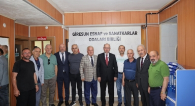 Vali Serdengeçti’den, Giresun Esnaf ve Sanatkârları Odaları Birliği'ne Ziyaret