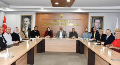 AK Parti Giresun İl Teşkilatı Haftalık Olağan Toplantısını Gerçekleştirdi