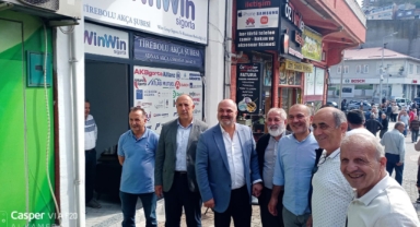 AK Parti Giresun Teşkilatı Tirebolu’da Çalışmaları Yerinde İnceledi