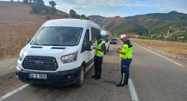 Alucra'da okul servisleri denetlendi 