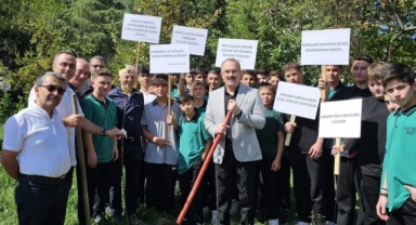 Bulancak’ta İlk Ders Yeşil Vatan: Fidanlar Toprakla Buluştu 