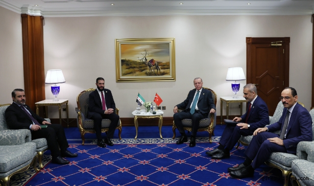 Cumhurbaşkanı Erdoğan, Suriye Cumhurbaşkanı Şara ile görüştü