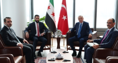  Cumhurbaşkanı Erdoğan, Suriye Devlet Başkanı eş-Şara ile bir araya geldi